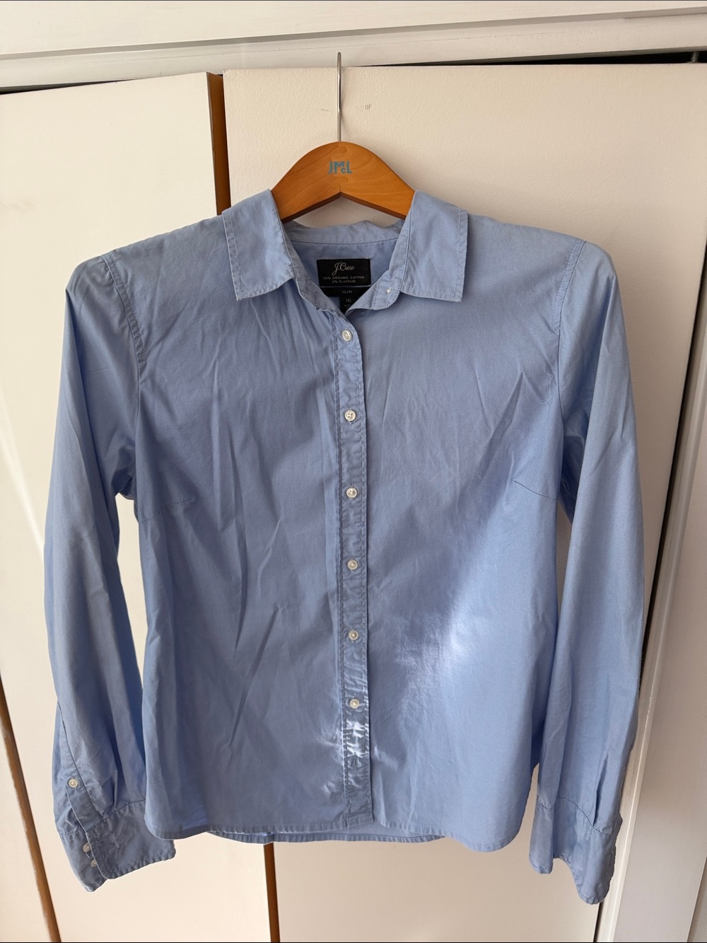 J. Crew Women’s Light Blue Button-Up Dress Shirt